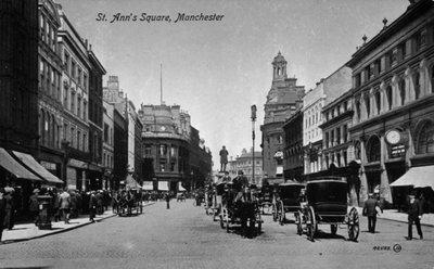 Plaza de Santa Ana, Manchester, c.1910 de English Photographer